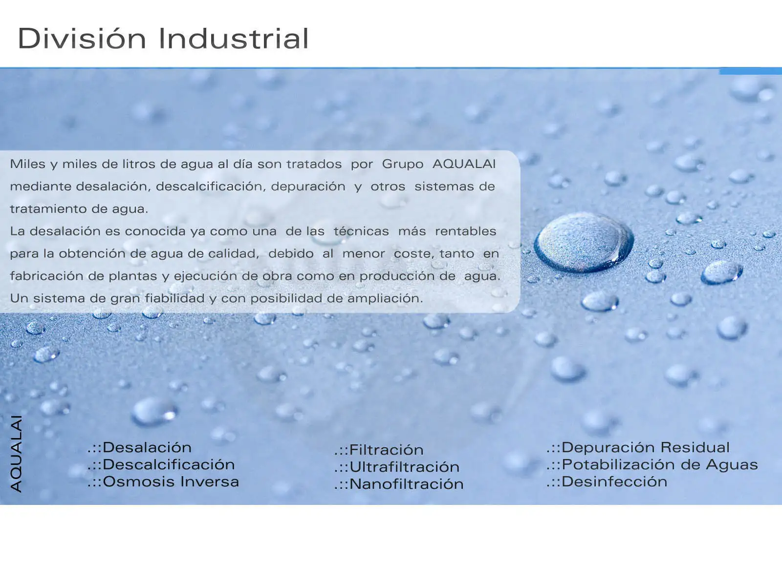 Dosier Empresa Grupo Aqualai - Especialistas en Tratamientos de Agua